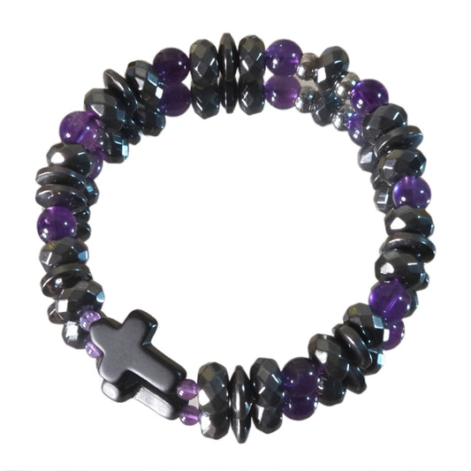 Amethyst Energie Armband Zadkiel Stirnchakra