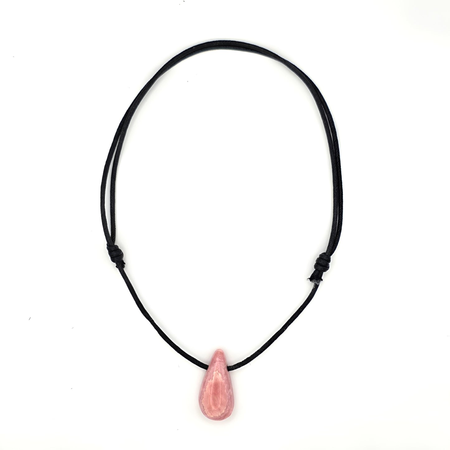 Rhodochrosit Energie Anhänger Tropfen länglich Herzchakra