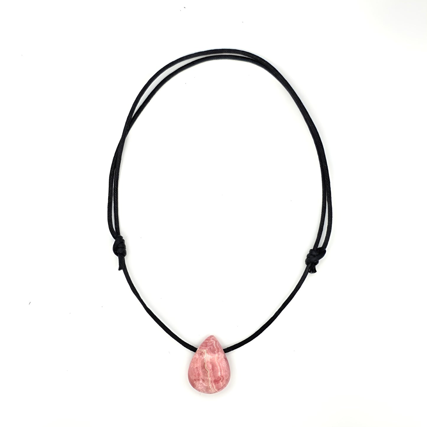 Rhodochrosit Energie Anhänger Tropfen groß Herzchakra