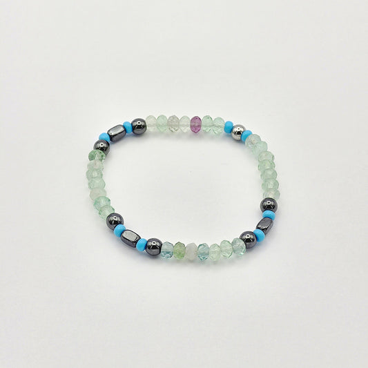 Kids Fluorit Energie Armband Lisa Kronenchakra