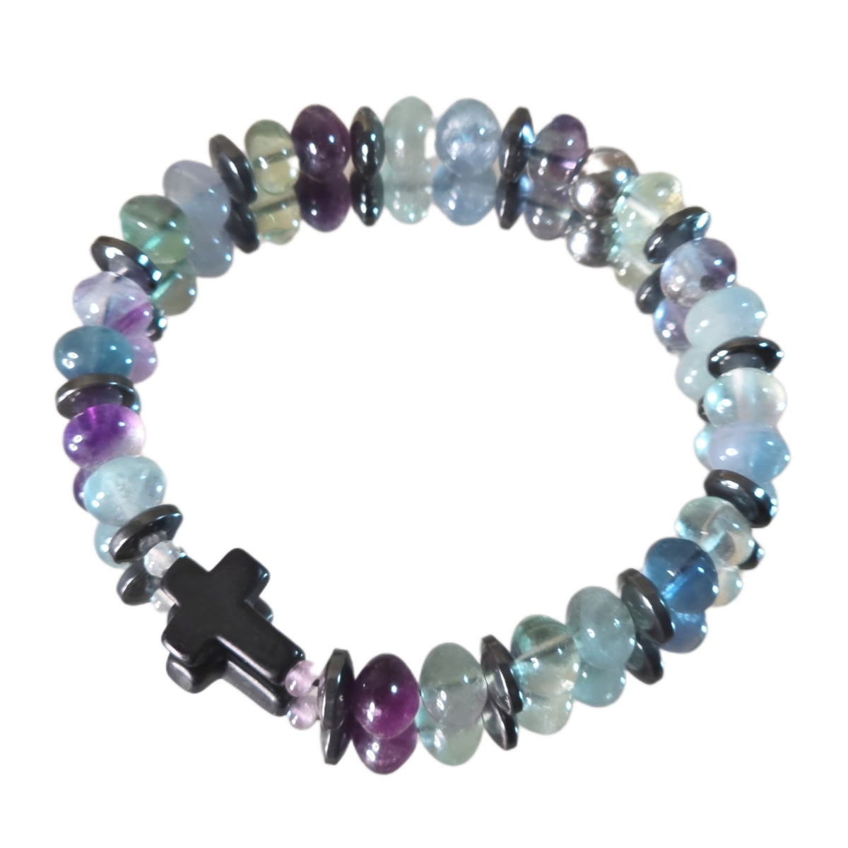 Fluorit Energie Armband Chamuel Kronenchakra