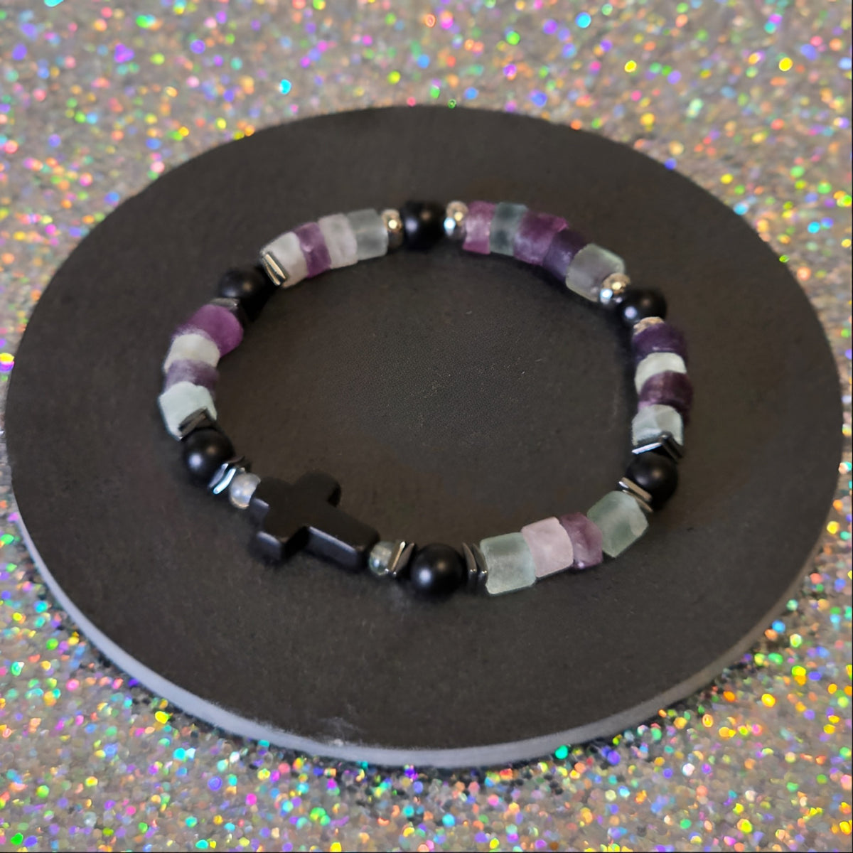 Fluorit Energie Armband Kokabiel Kronenchakra