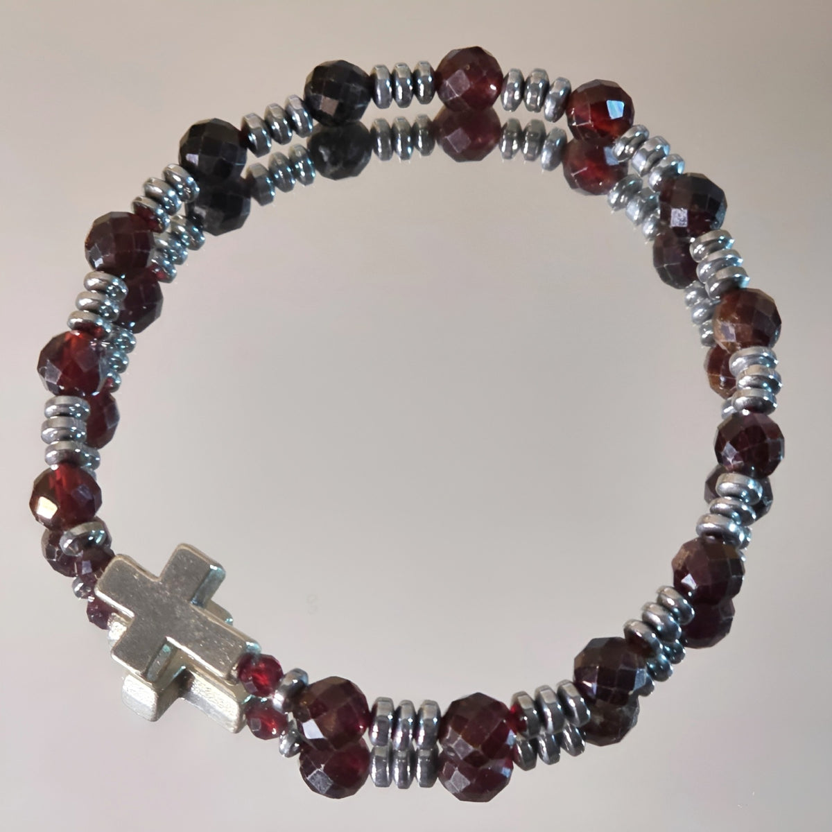 Granat Energie Armband Oliver Wurzelchakra