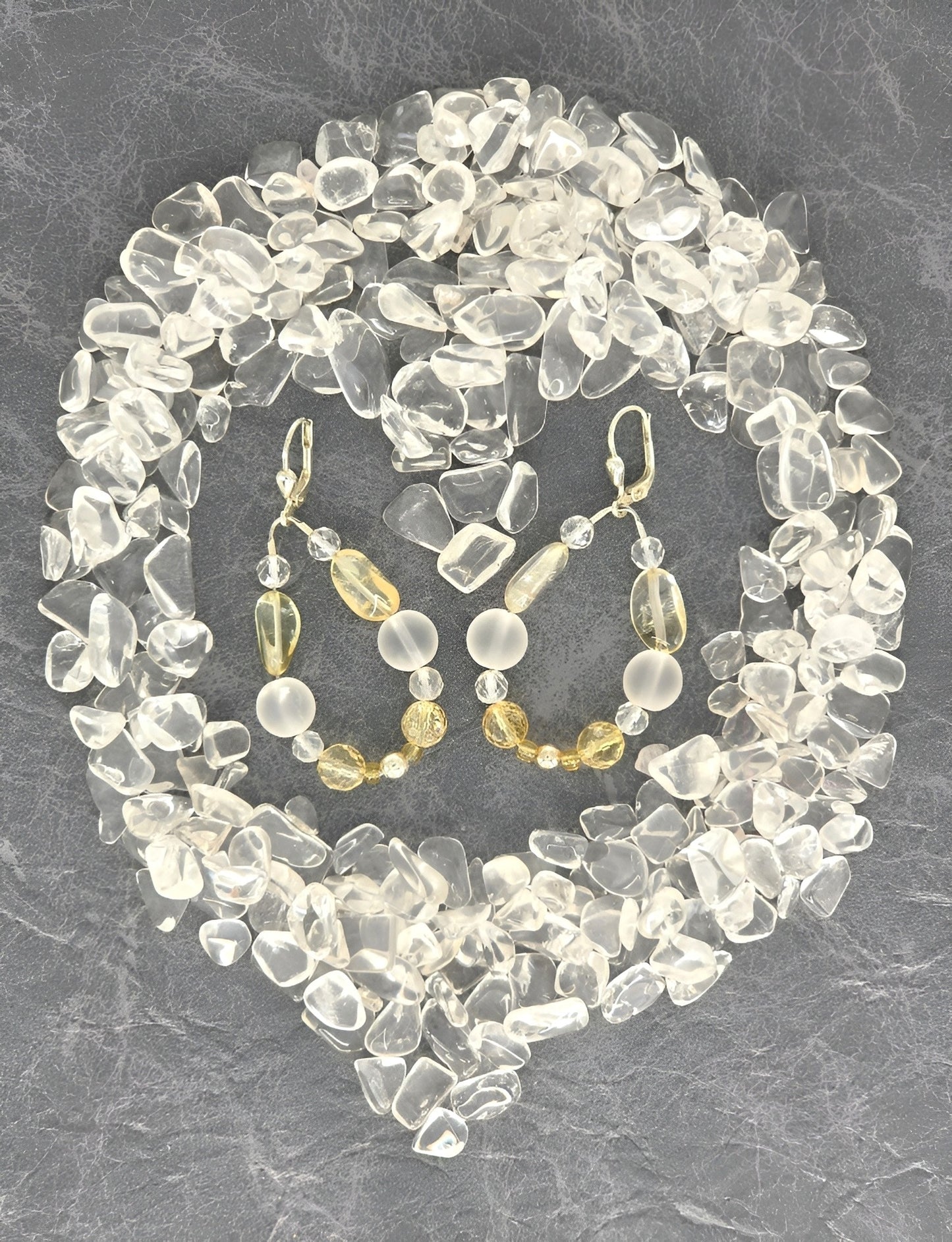 Citrin Ohrring Solarplexus Chakra