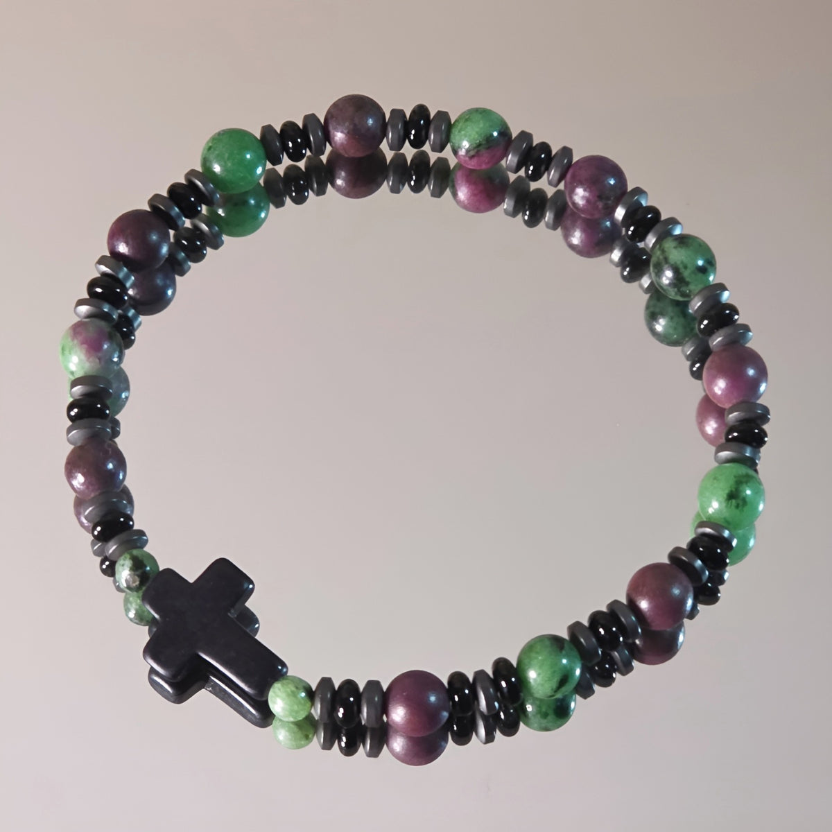 Rubin-Zoisit Energie Armband Anahata Herzchakra
