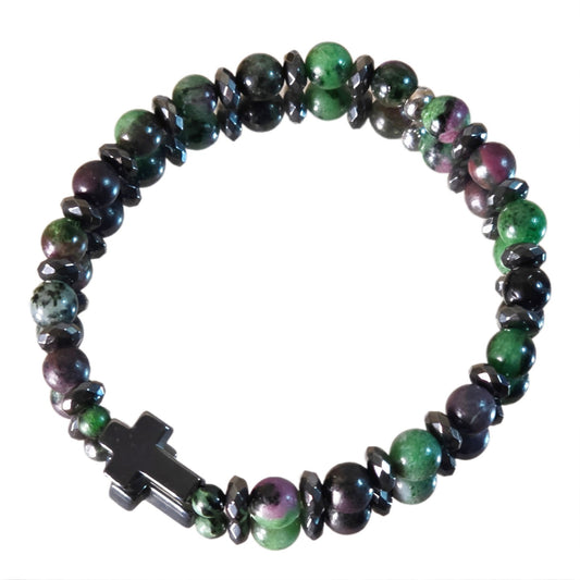 Rubin-Zoisit Energie Armband Raphael Herzchakra