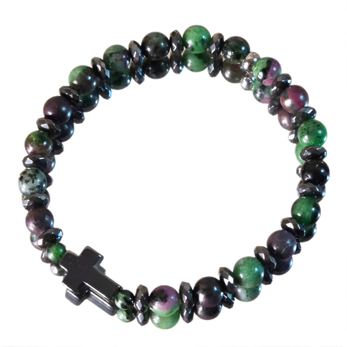 Rubin-Zoisit Energie Armband Raphael Herzchakra