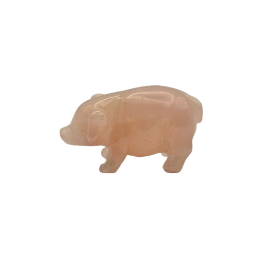 Chinesisches Sternzeichen Schwein – aus Rosenquarz Herzchakra