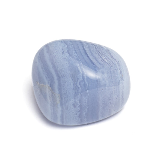 blauer Chalcedon Energie Stein Halschakra