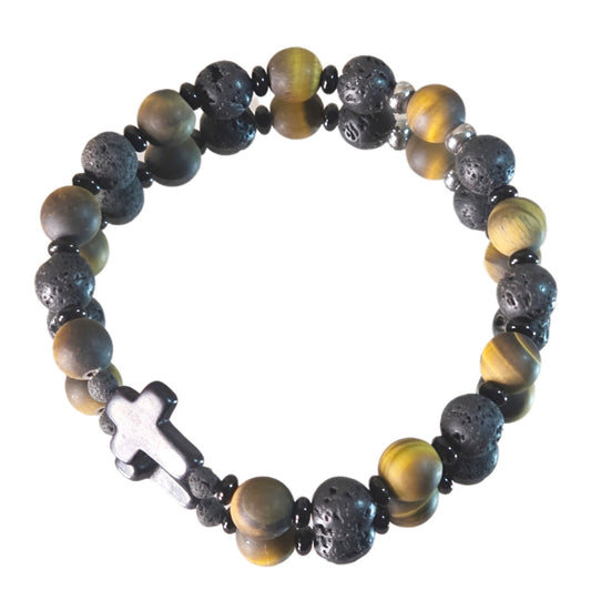 Tigerauge Energie Armband Apollo Solarplexus Chakra