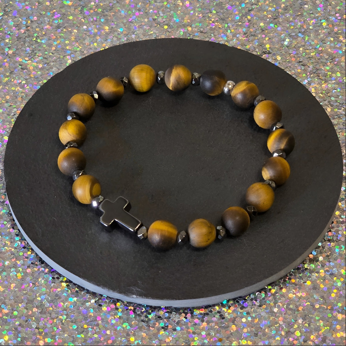 Tigerauge Energie Armband Hunter Solarplexus Chakra