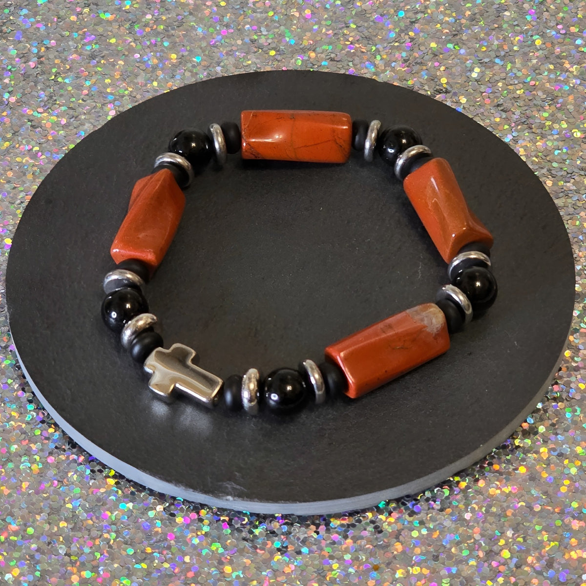 roter Jaspis Energie Armband Wabi Sabi Wurzelchakra
