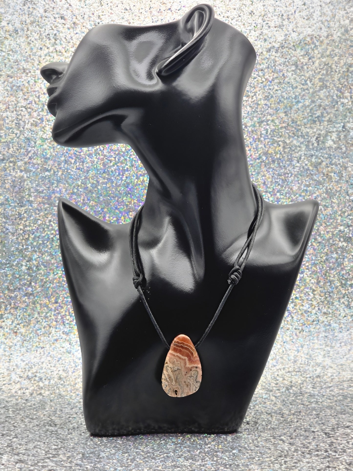 Rhodochrosit Energie Anhänger Platte Herzchakra