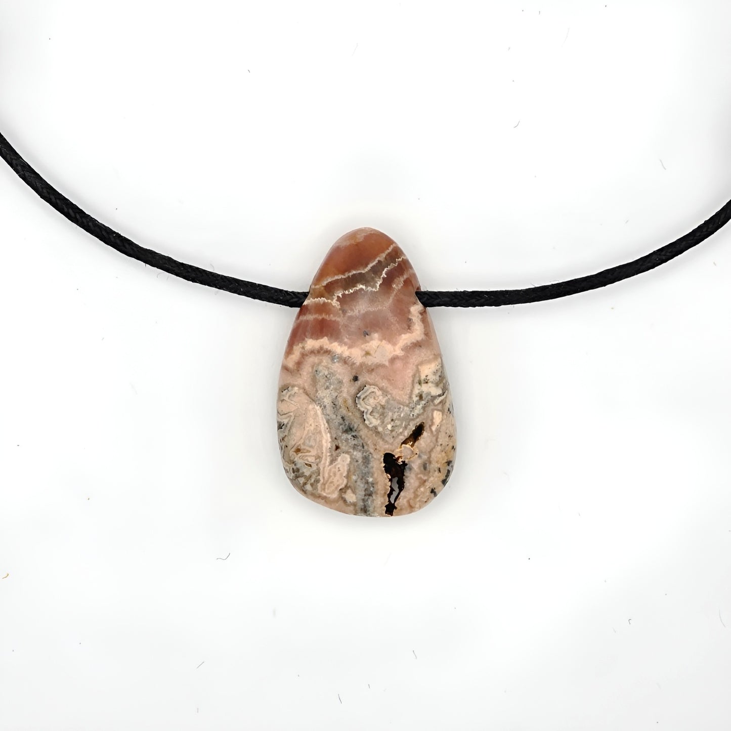 Rhodochrosit Energie Anhänger Platte Herzchakra