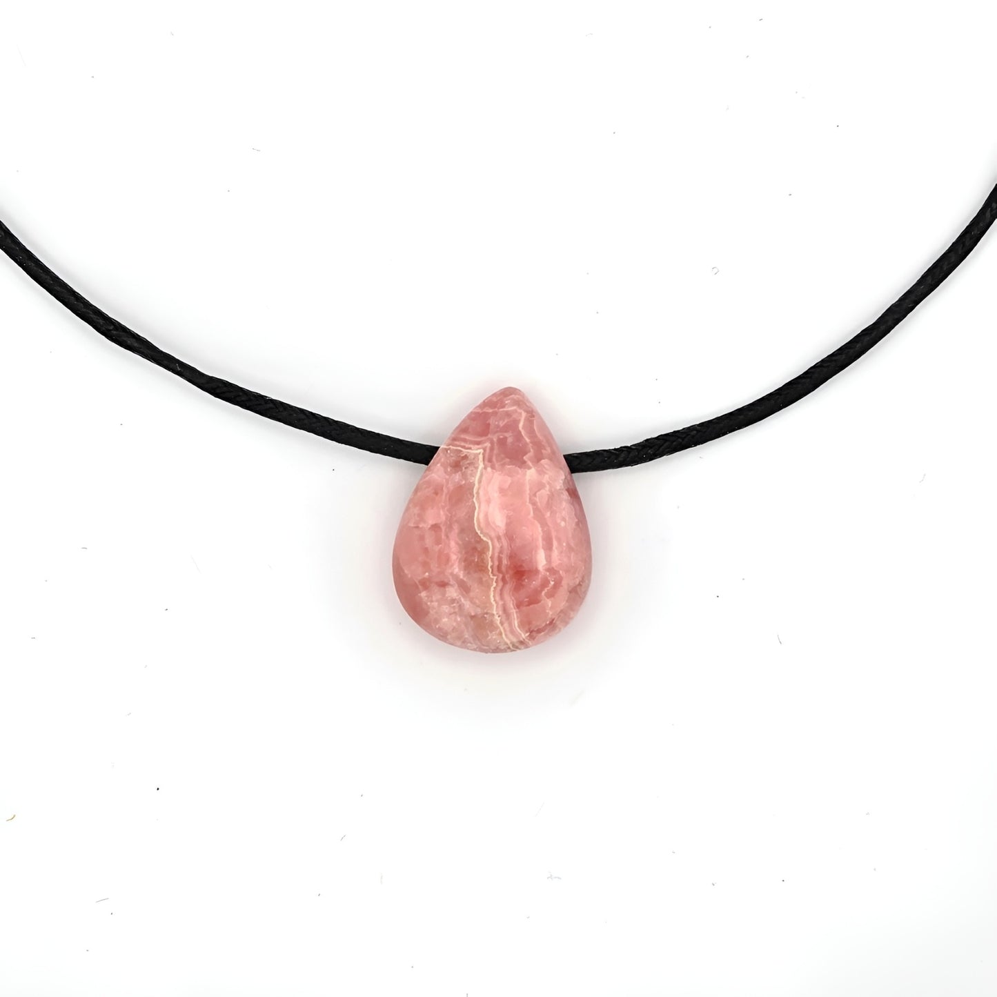 Rhodochrosit Energie Anhänger Tropfen groß Herzchakra