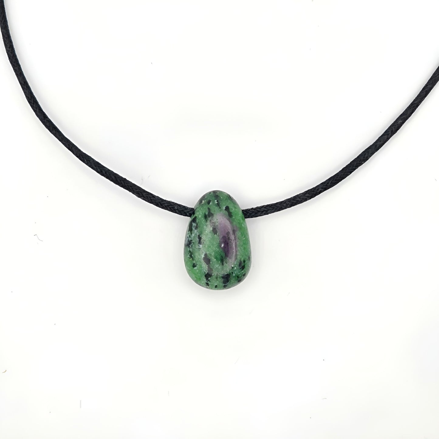 Rubin-Zoisit Energie Anhänger Herzchakra