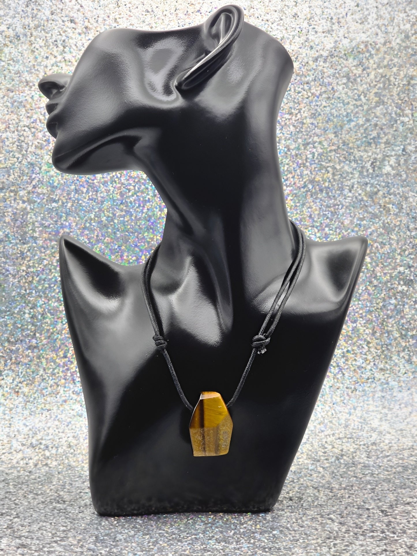 Tigerauge Energie Anhänger Solarplexus Chakra