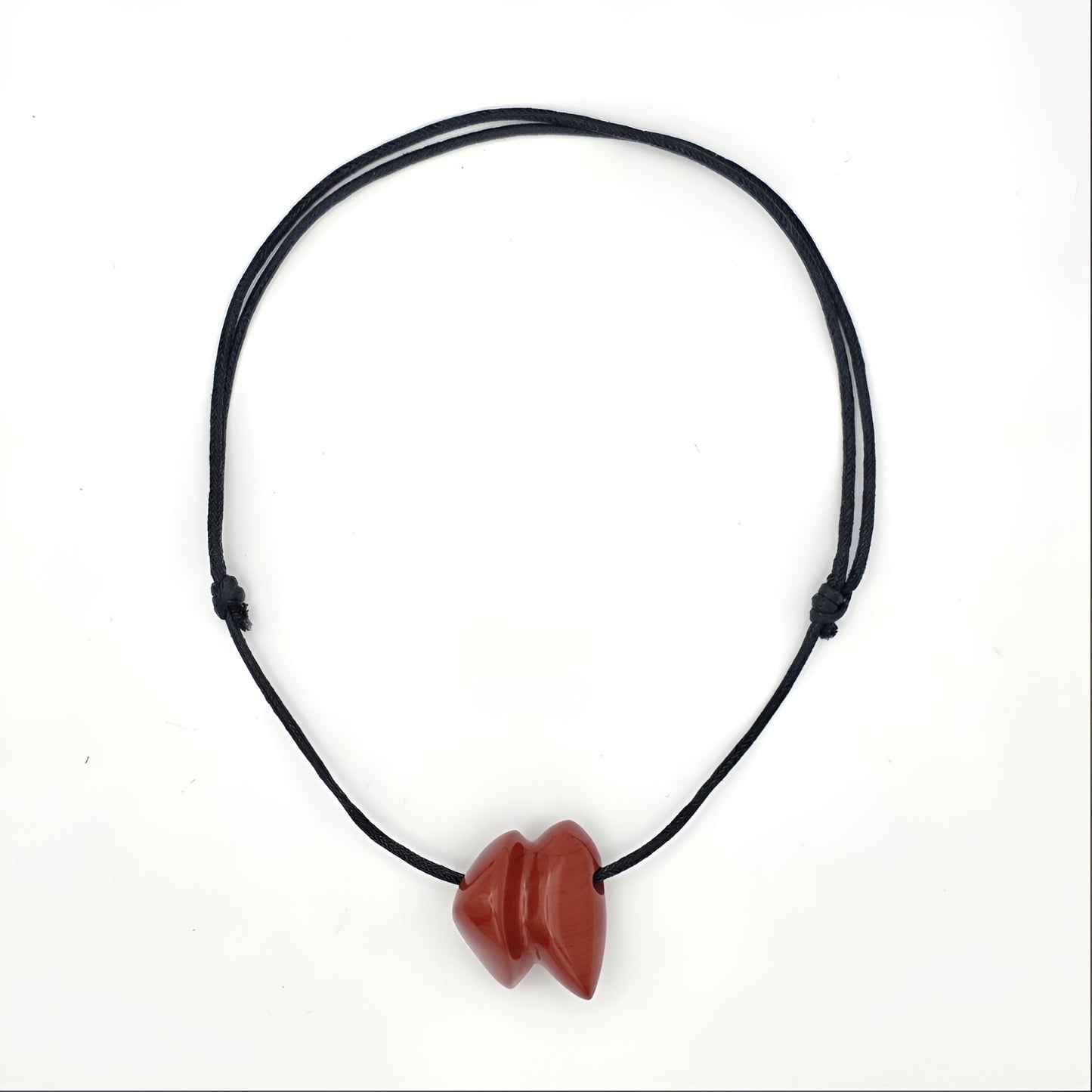 roter Jaspis Herz Energie Anhänger Wurzelchakra