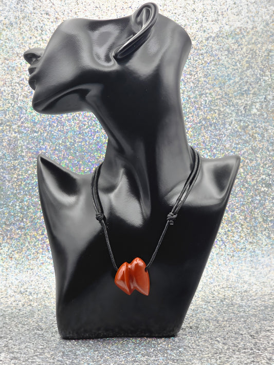 roter Jaspis Herz Energie Anhänger Wurzelchakra