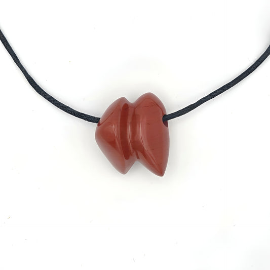 roter Jaspis Herz Energie Anhänger Wurzelchakra