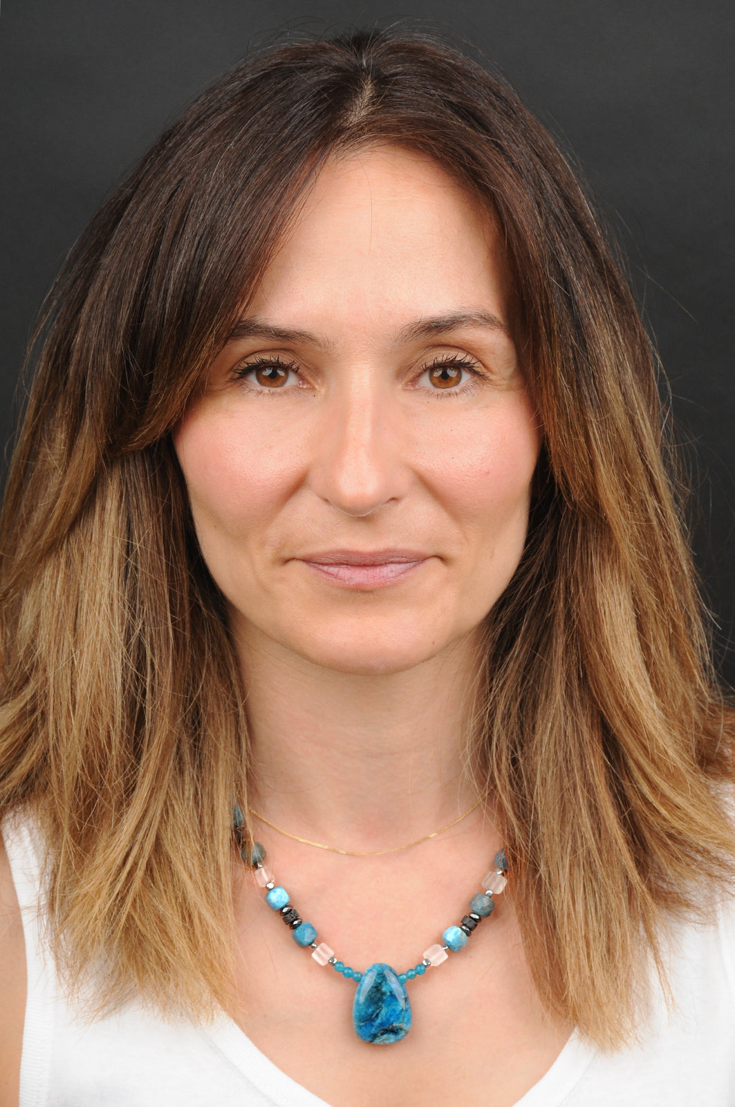 Apatit Energie Kette mit Stein Apatit Halschakra