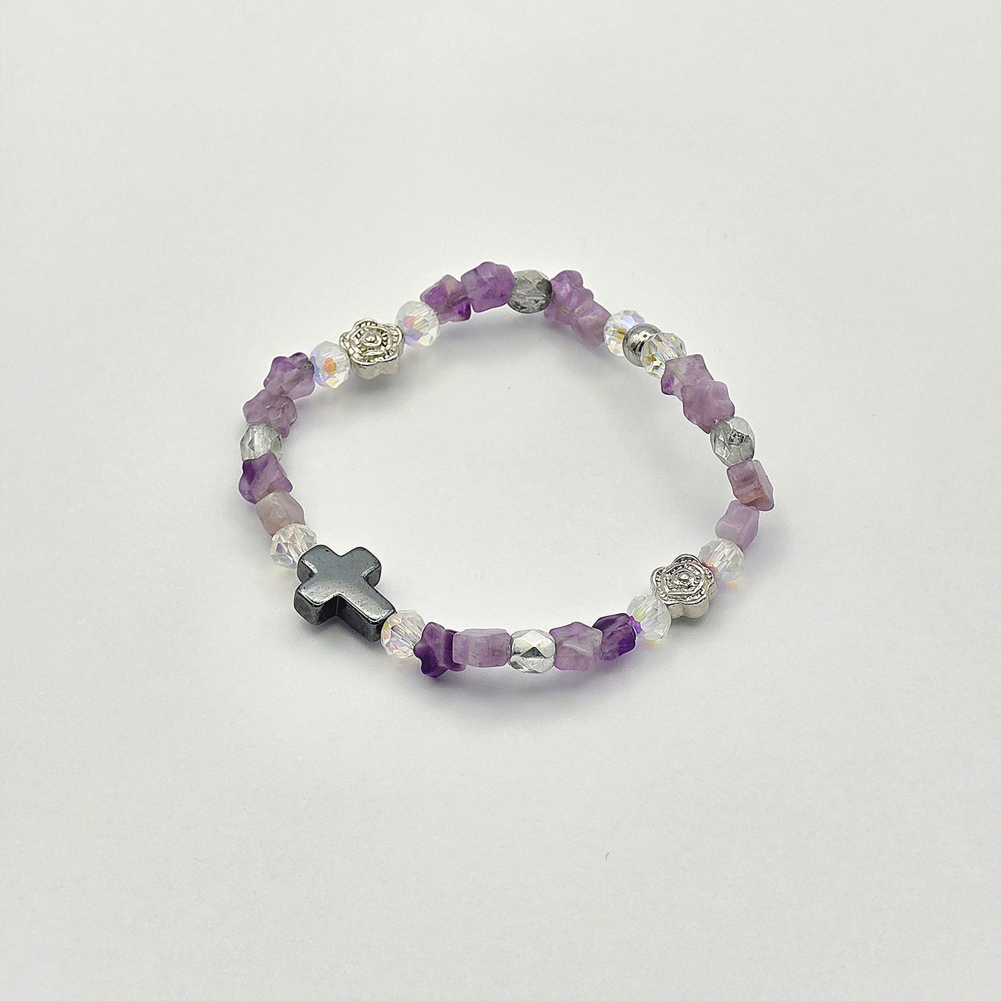 Kids Amethyst Energie Armband Lea Stirnchakra