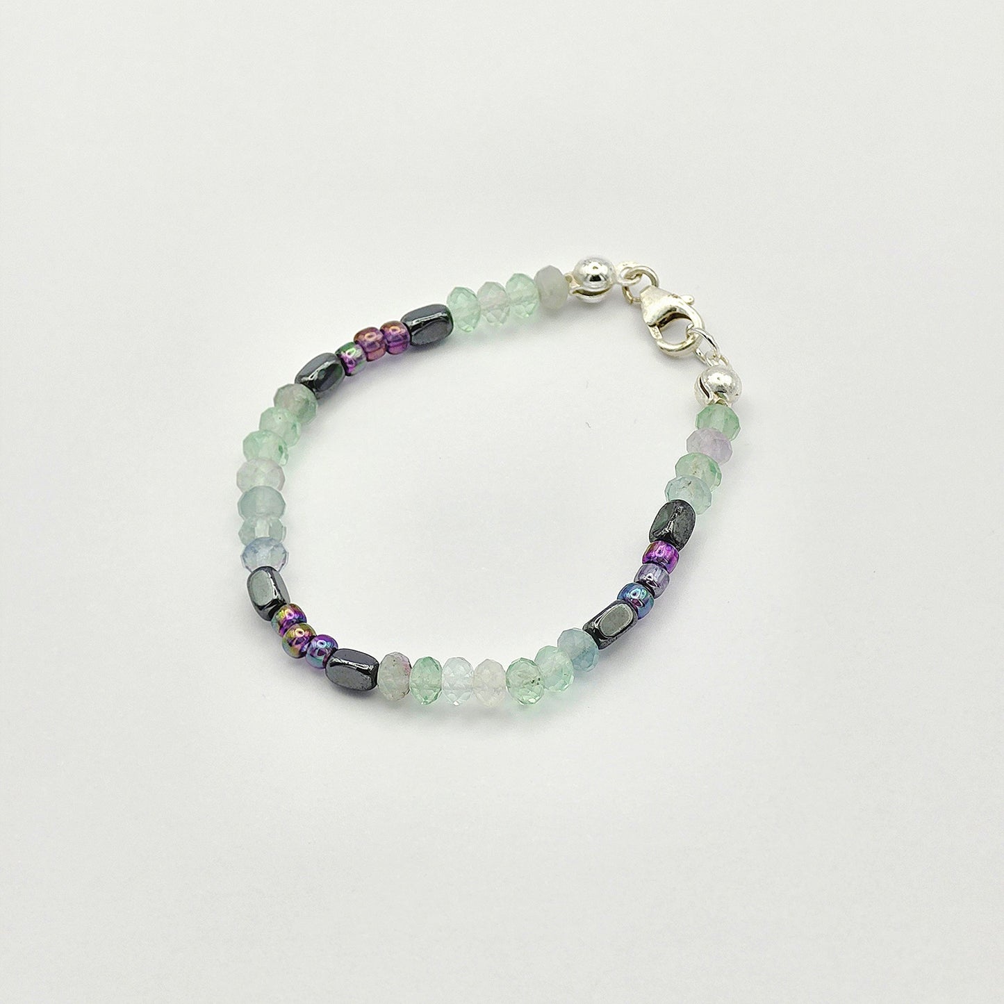 Kids Fluorit Energie Armband Leandra Kronenchakra