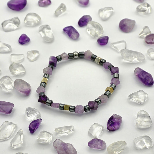 Kids Amethyst Energie Armband Lara Stirnchakra