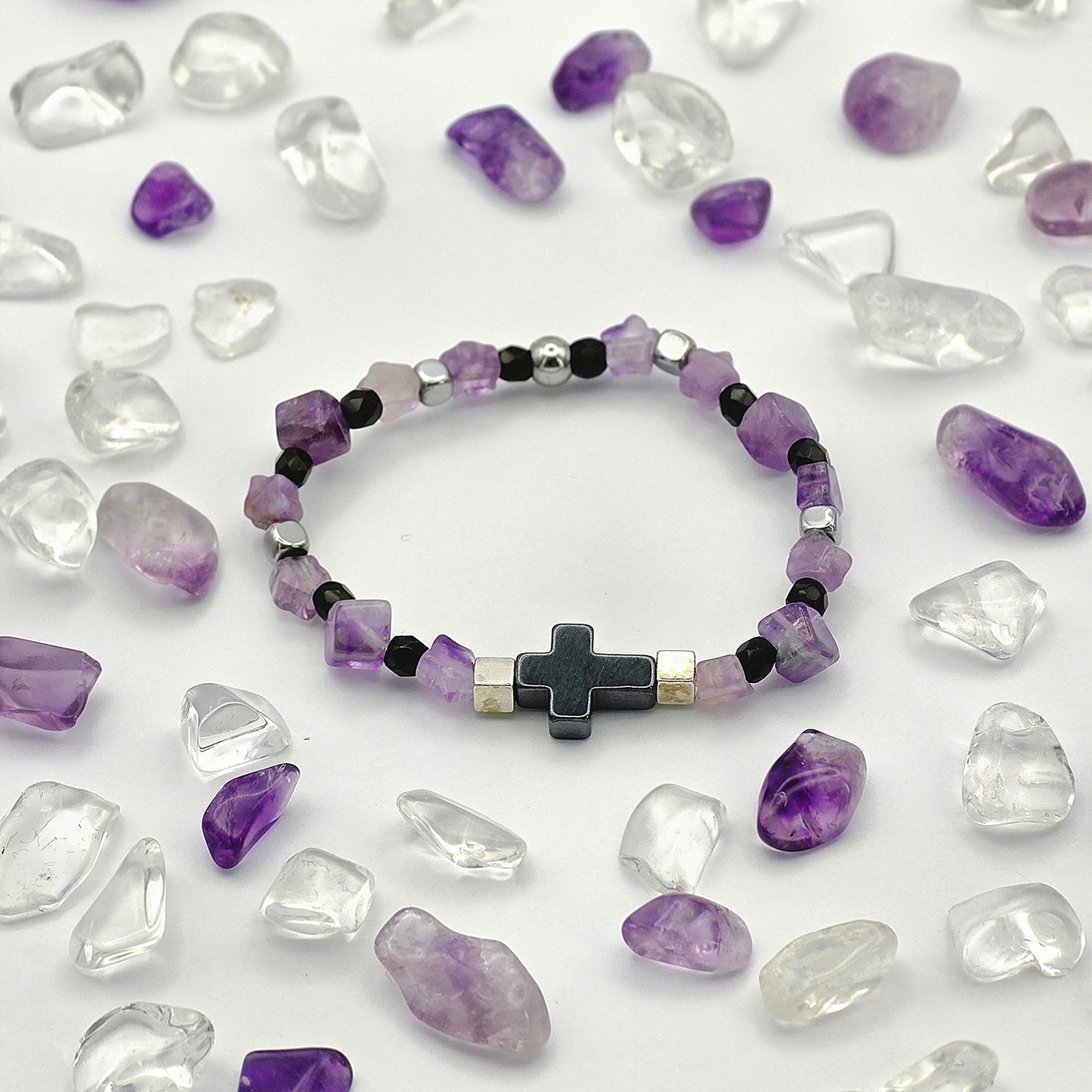 Kids Amethyst Energie Armband Lars Stirnchakra