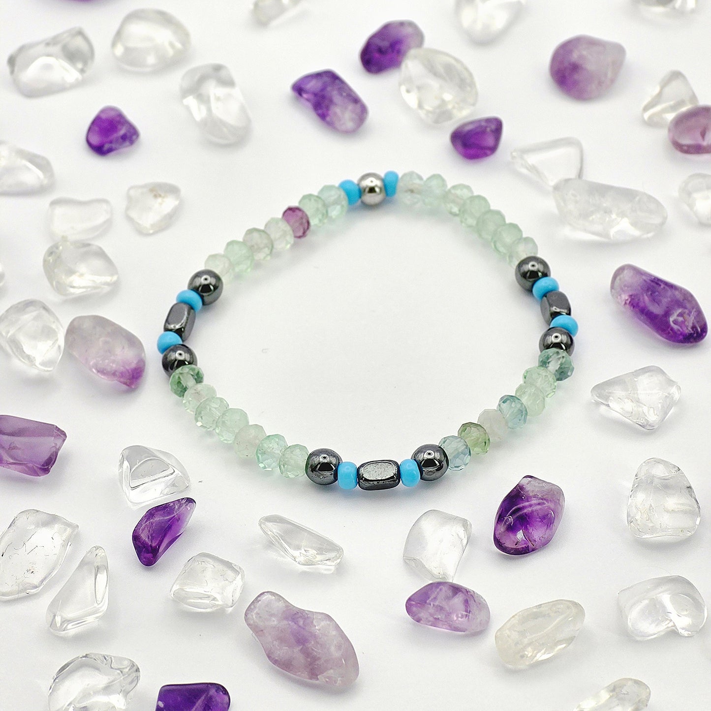 Kids Fluorit Energie Armband Lisa Kronenchakra