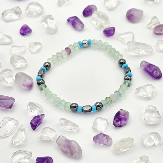 Kids Fluorit Energie Armband Lisa Kronenchakra