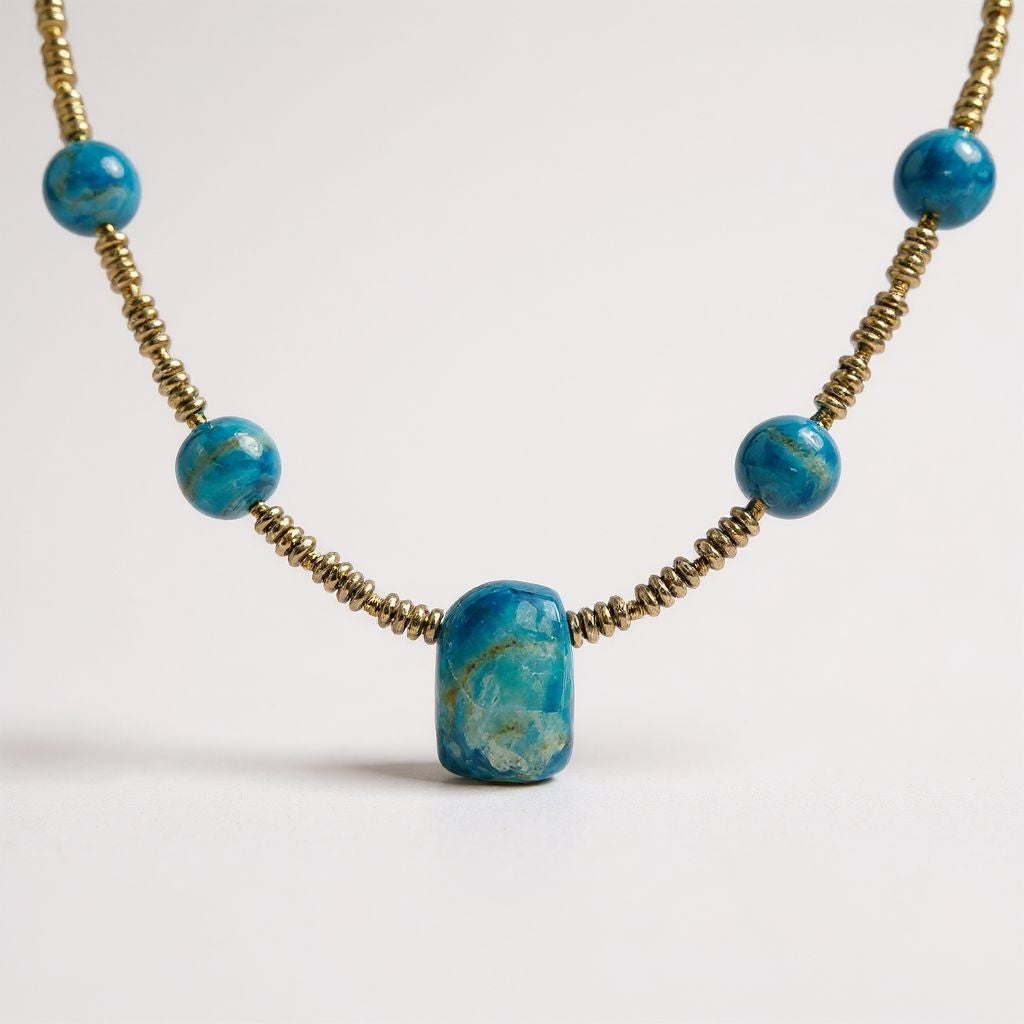 Atacama Opal Energie Kette mit Stein Atacama Opal Halschakra