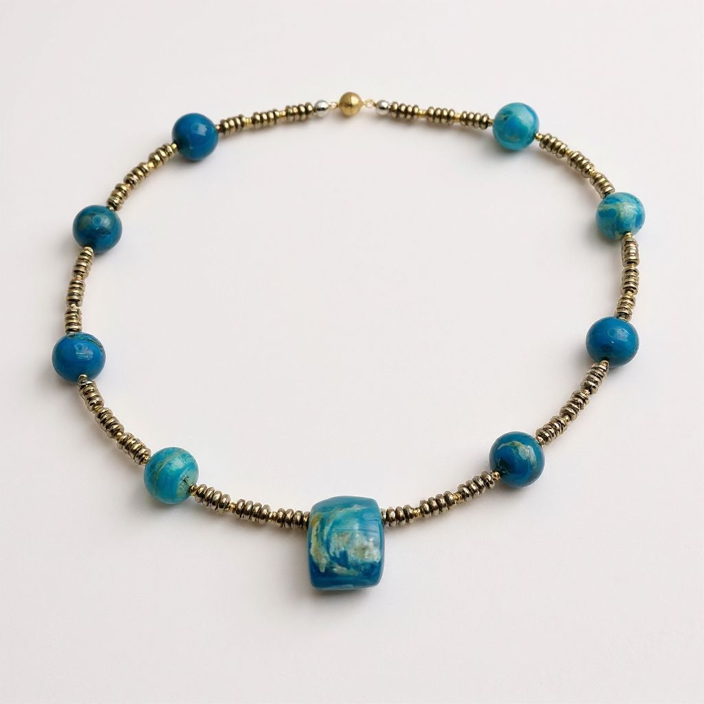 Atacama Opal Energie Kette mit Stein Atacama Opal Halschakra