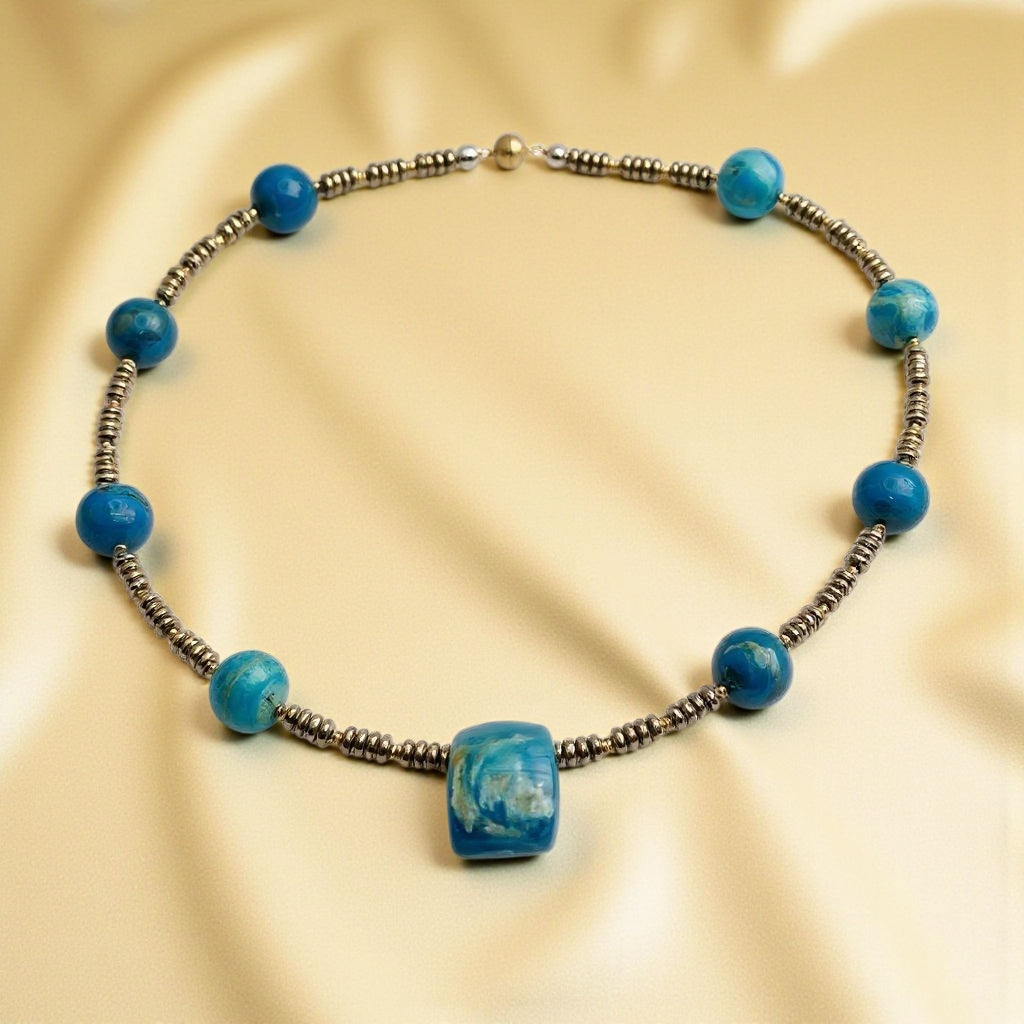 Atacama Opal Energie Kette mit Stein Atacama Opal Halschakra