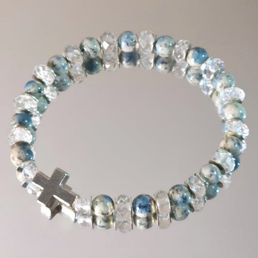 Azurit K2 Energie Armband SkySpirit Stirnchakra