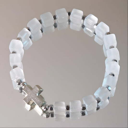 Bergkristall  Energie Armband Gabriel Kronenchakra