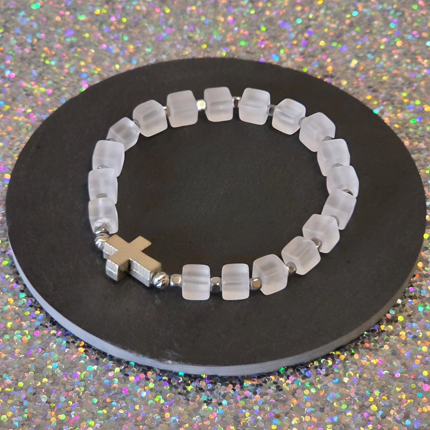 Bergkristall  Energie Armband Gabriel Kronenchakra