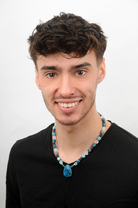 Apatit Energie Kette mit Stein Apatit Halschakra