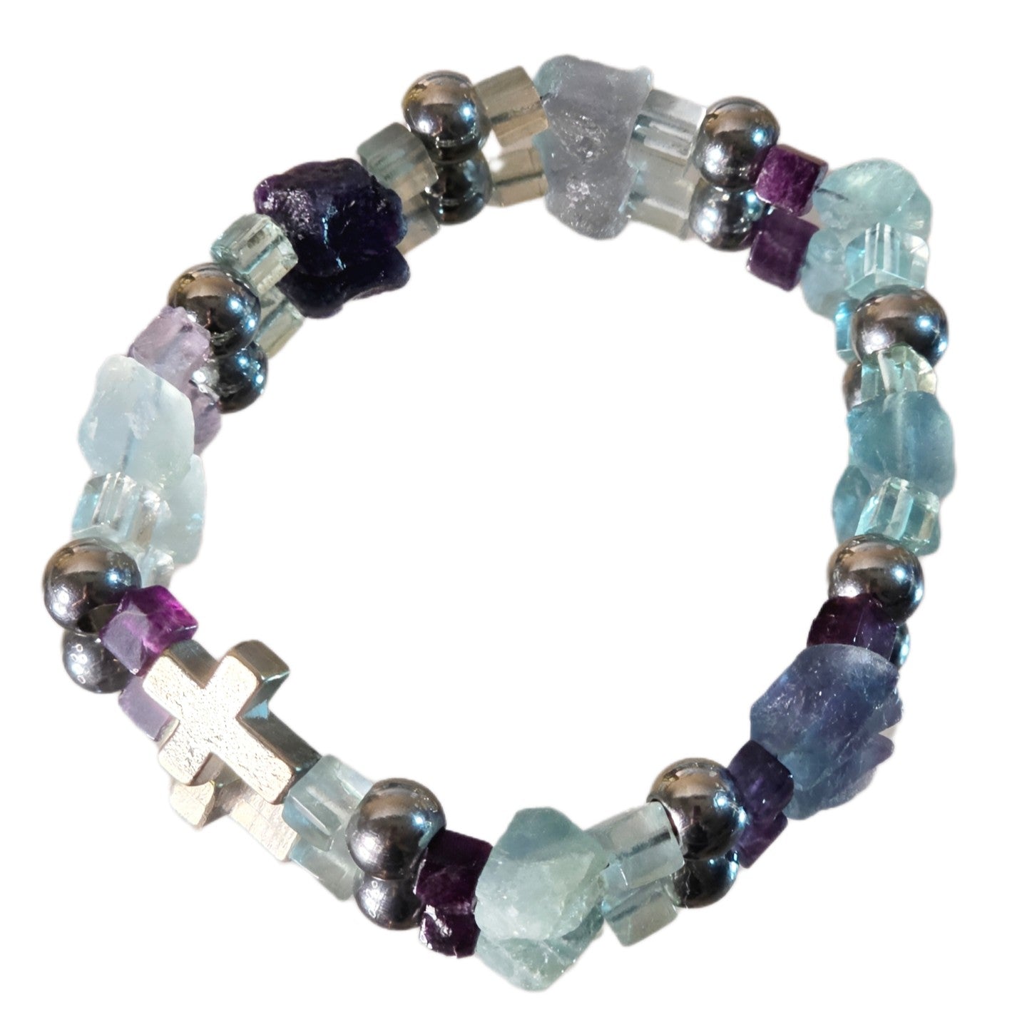 Fluorit Energie Armband Adriel Kronenchakra