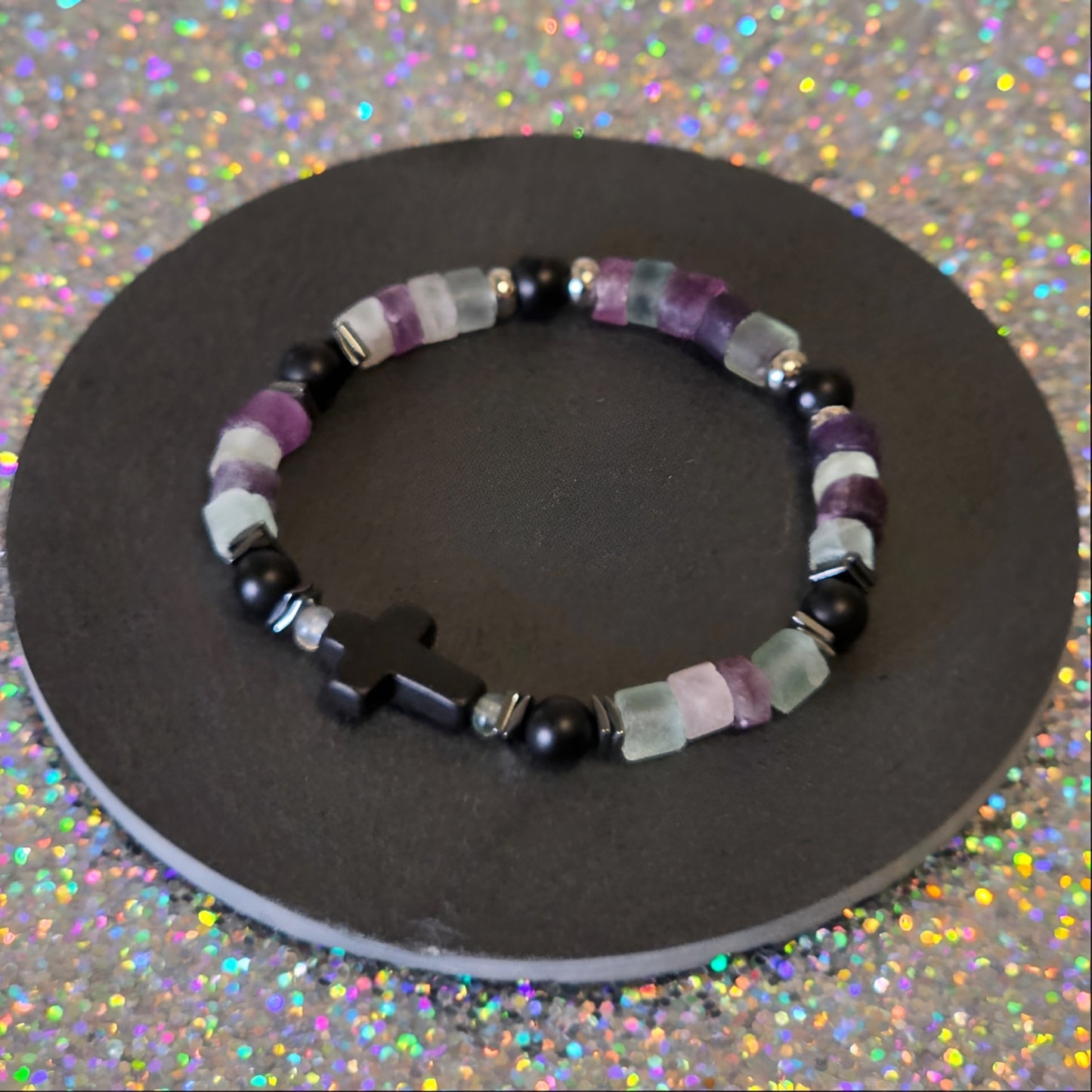 Fluorit Energie Armband Kokabiel Kronenchakra