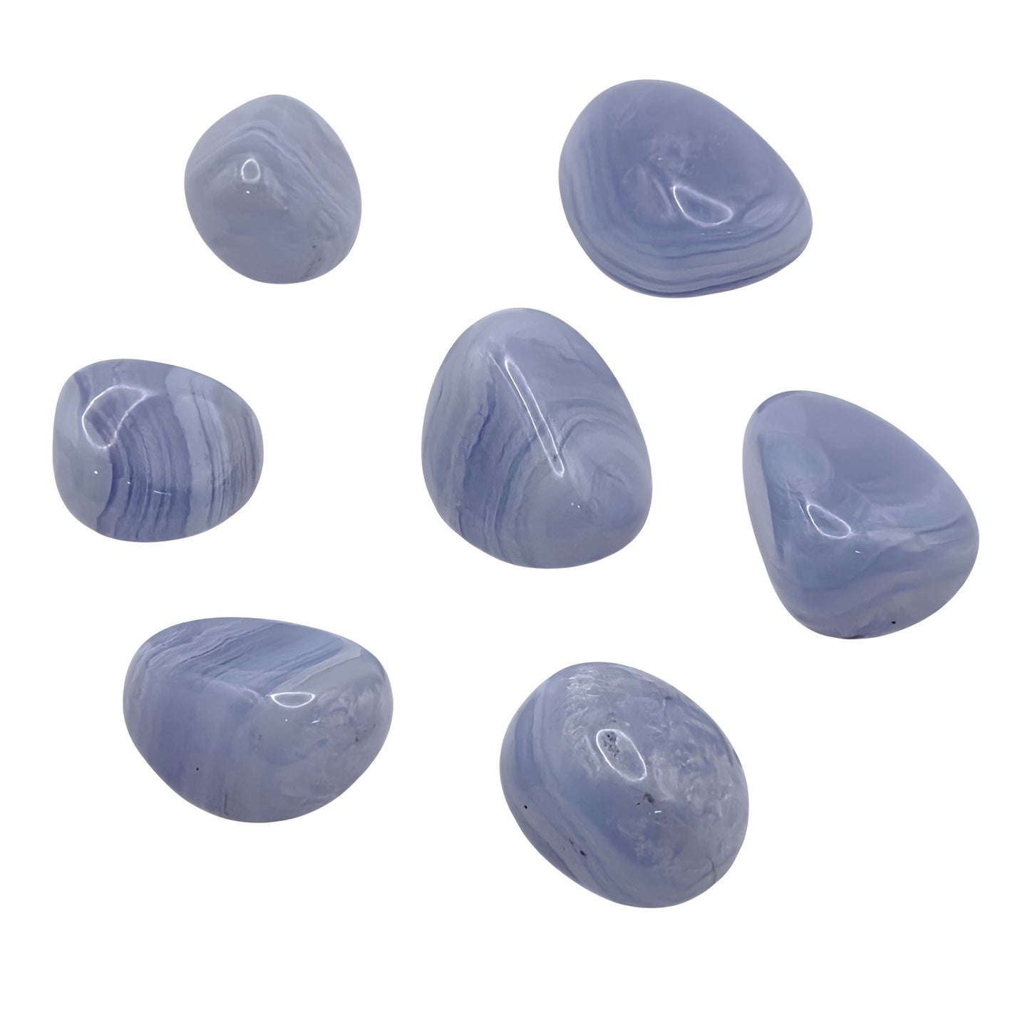 blauer Chalcedon Energie Stein Halschakra