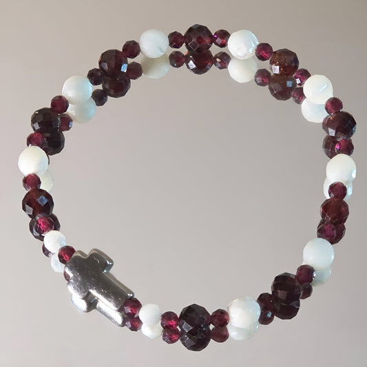 Granat Energie Armband Olivia Wurzelchakra