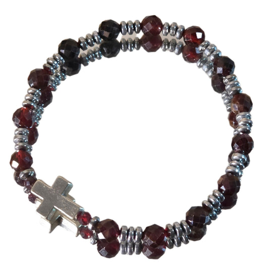 Granat Energie Armband Oliver Wurzelchakra