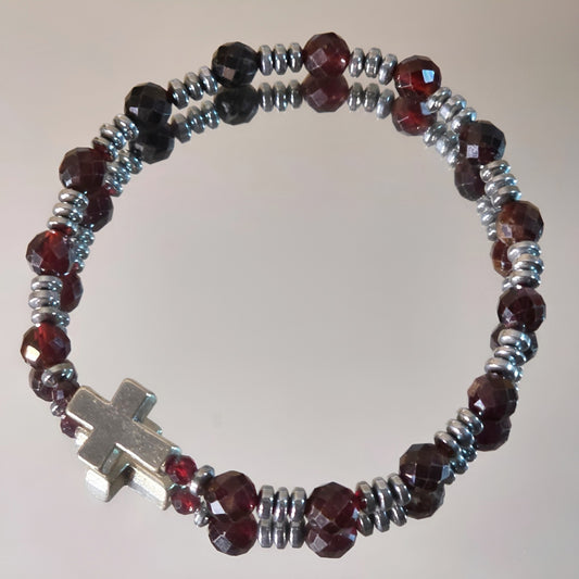 Granat Energie Armband Oliver Wurzelchakra