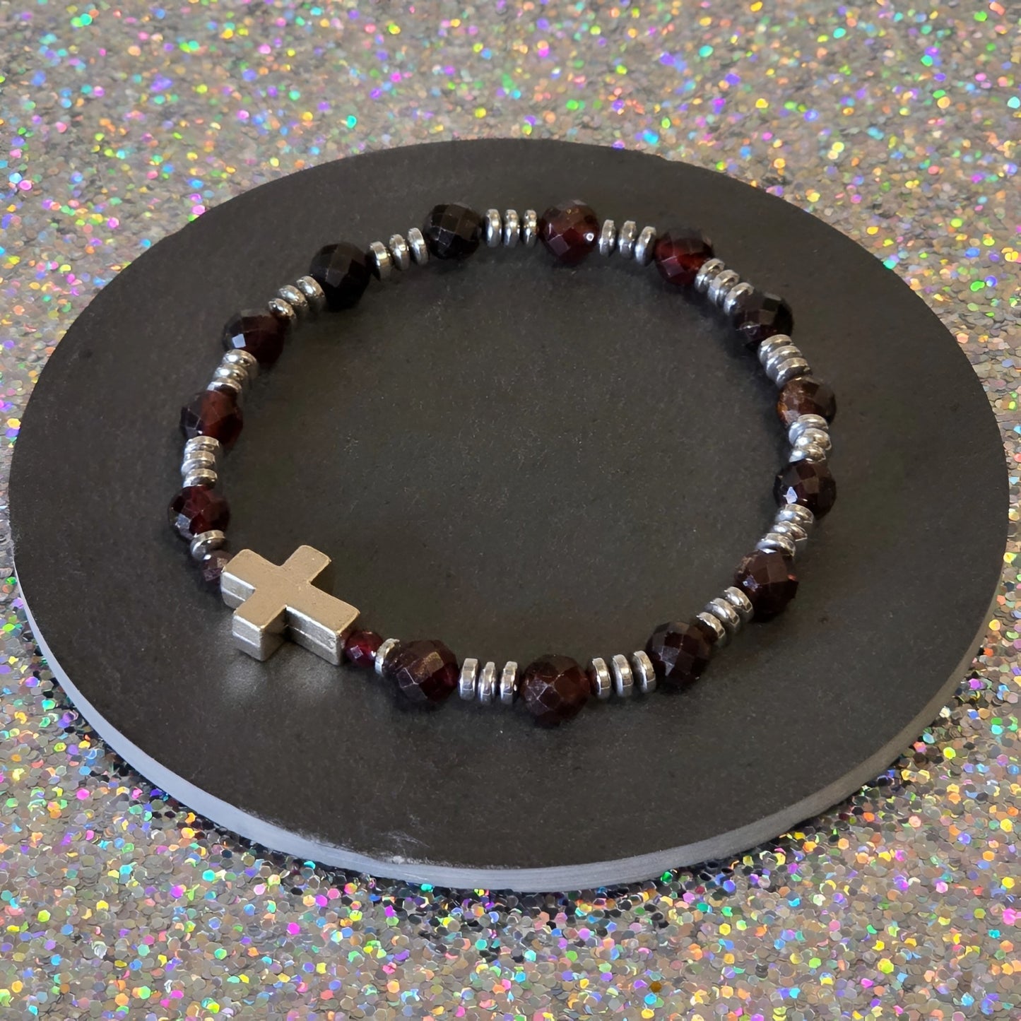 Granat Energie Armband Oliver Wurzelchakra