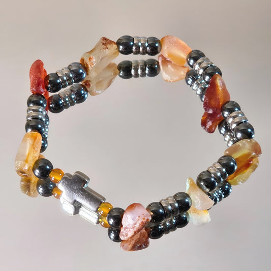 Karneol Energie Armband Rock´n`Roll Sakralchakra