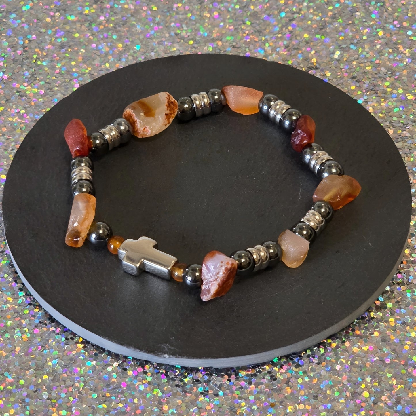 Karneol Energie Armband Rock´n`Roll Sakralchakra