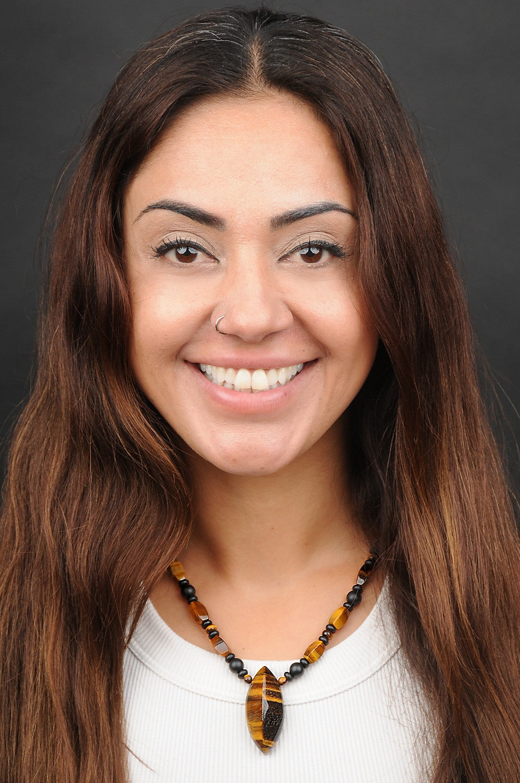 Tigerauge Energie Kette mit Stein Tigerauge Solarplexus Chakra