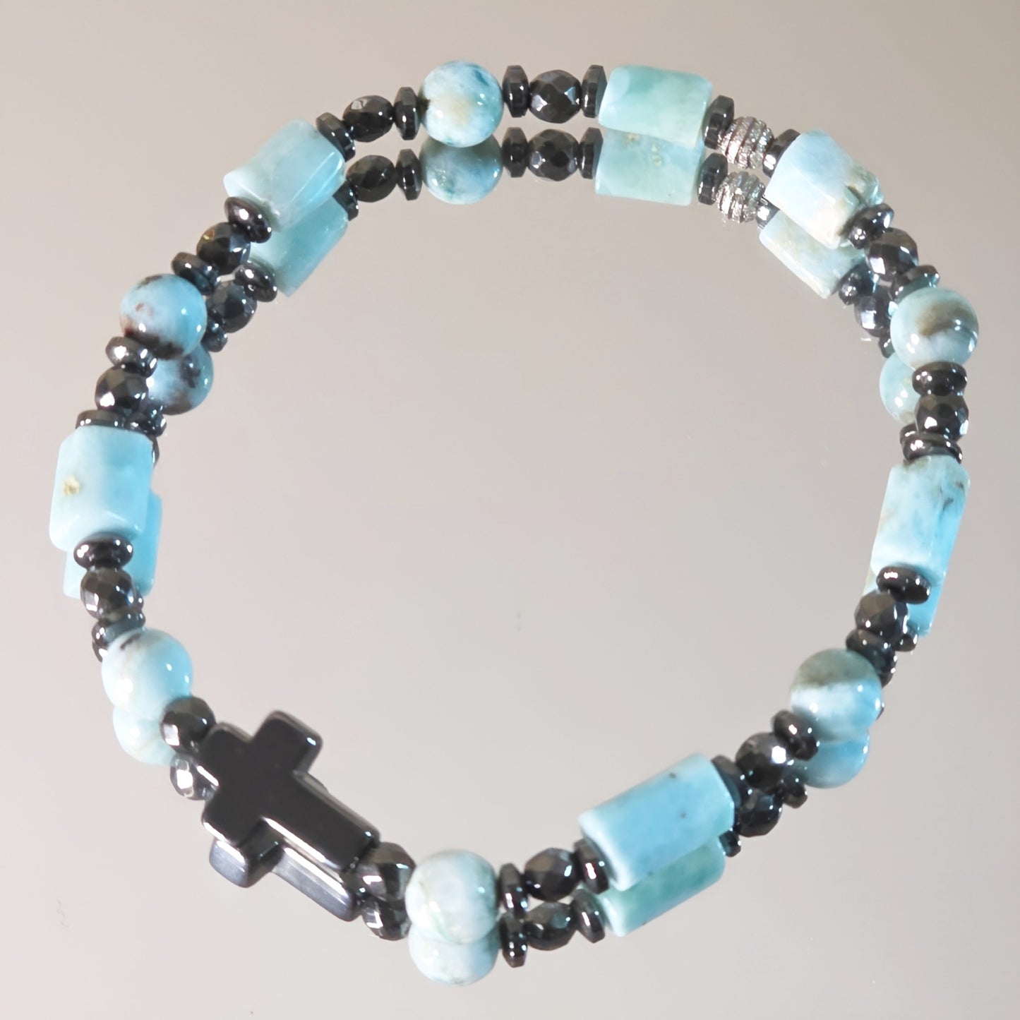 Larimar Energie Armband Ocean Whisper Halschakra