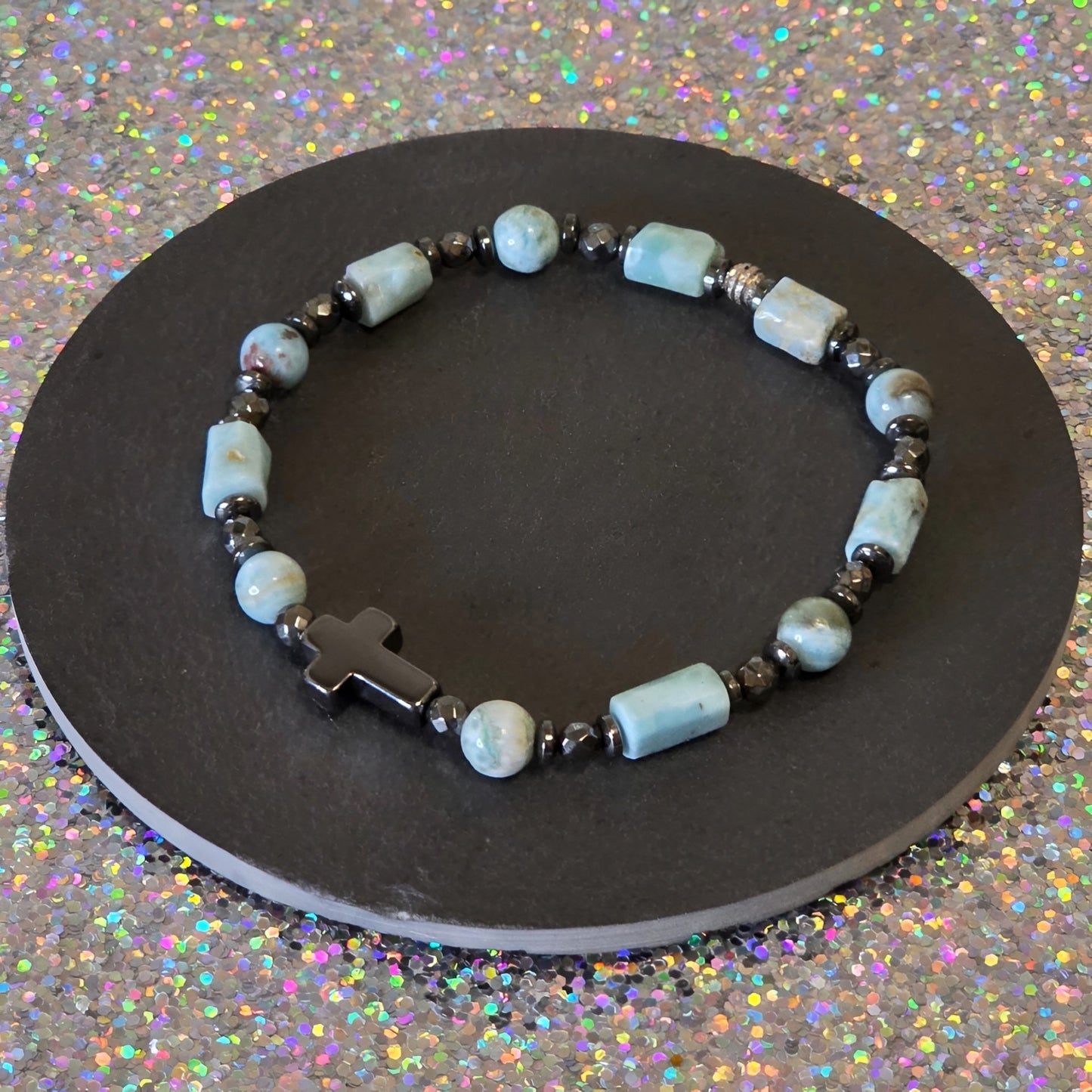 Larimar Energie Armband Ocean Whisper Halschakra